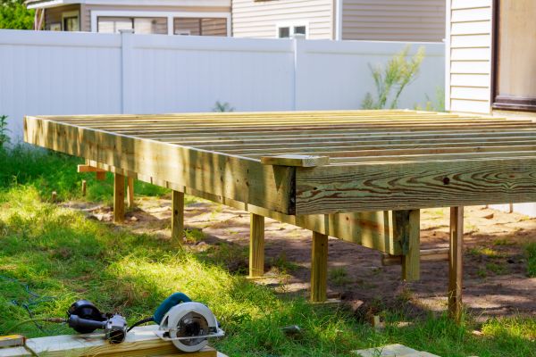 Elevated Deck Installation in Visalia